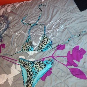 Cheetah print swimsuit
