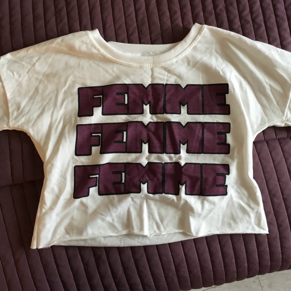 FEMME Sweater crop top - Picture 1 of 2