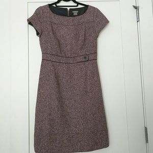 Petite Purple Tweed Ann Taylor Dress