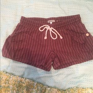 Quicksilver Striped Cotton Shorts