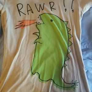 Short sleeve dinosaur t shirt small