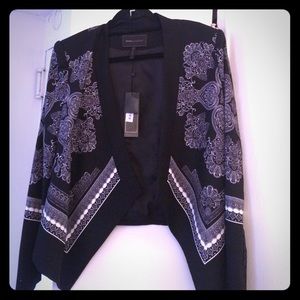 BCBG scarf print blazer
