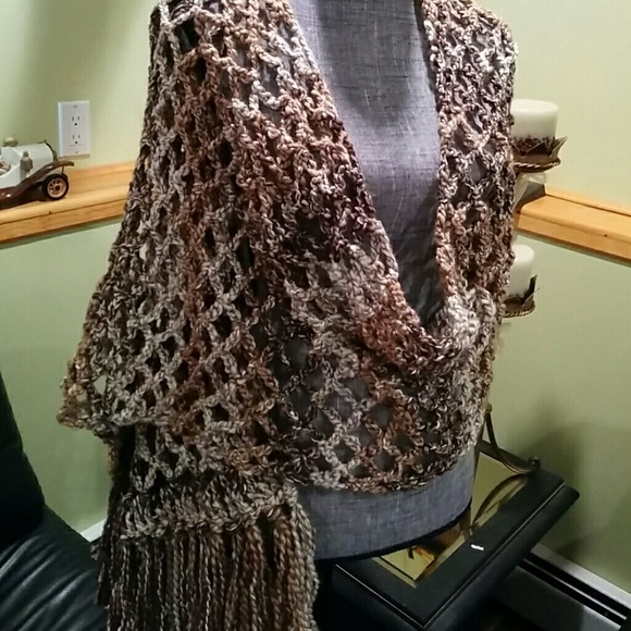 HP 8/15 NEW "THE TRICIA" HANDMADE SHAWL/WIDE SCARF - Picture 2 of 4