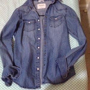 A denim flannel, size xs