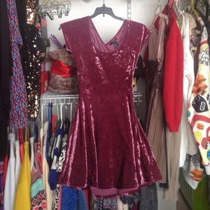 Purple Velvet Forever 21 Dress 🎀