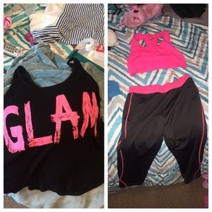 Medium tank and workout set