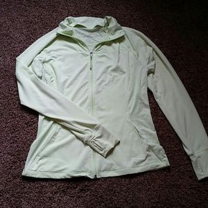 Green zip up sweatshirt
