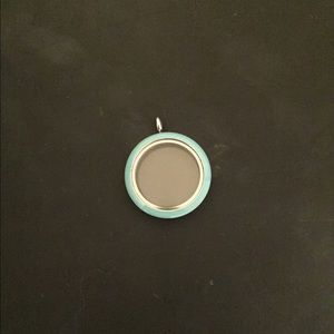 Origami owl locket with turquoise face