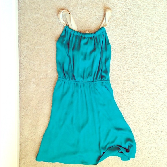 Silk Flare Dress with Back Bow