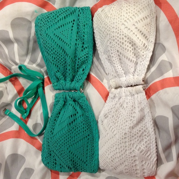 Two Nwot swimsuit tops
