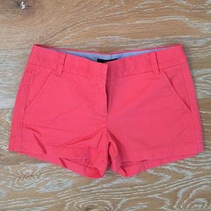 J.Crew 3" Chino Short in Neon Watermelon
