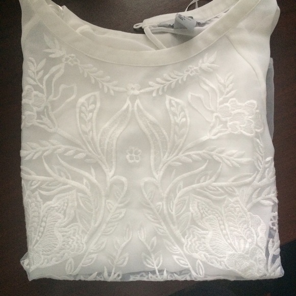 H&M embroider blouse