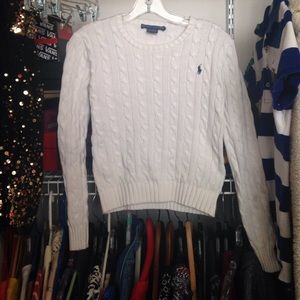 White Ralph Lauren Pullover ☁️