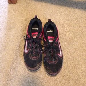Black and Pink Nikes