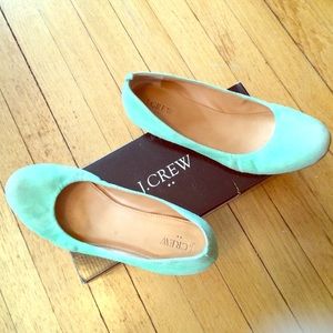 J Crew suede flats