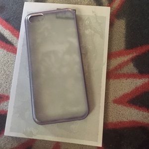Clear purple bumper iPhone 5c case