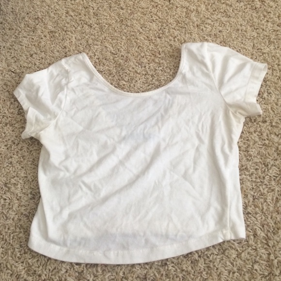 Brandy white crop top