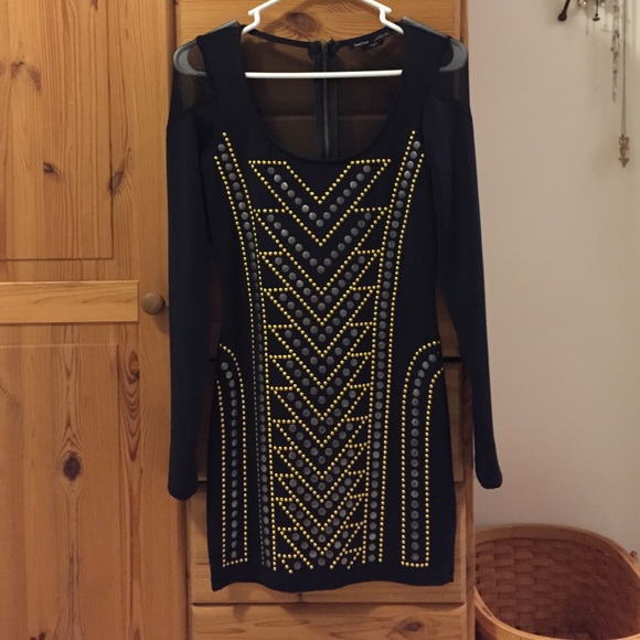 Bebe Embellished BodyCon Dress