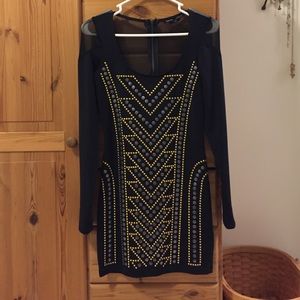 Bebe Embellished BodyCon Dress