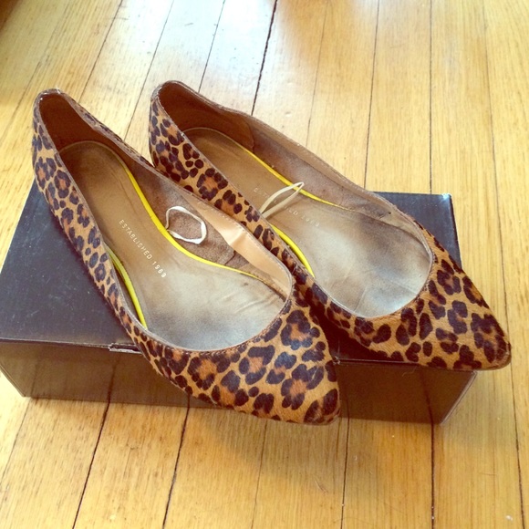 Gap faux-calf hair flats