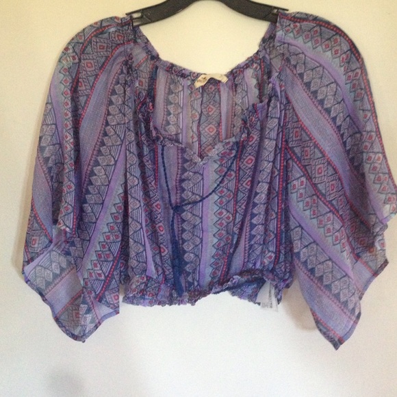 Hollister boho crop top