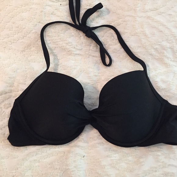 Aerie Brooke bikini top 34D swim black
