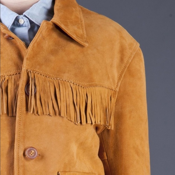 Levis Leather Jacket with Fringe