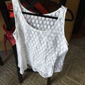 Sheer tank, perfect for a swimsuit or to wear!