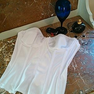 NWOT white bustier 36 B