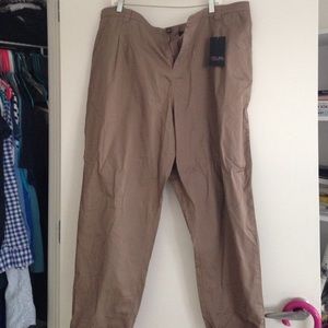 Plus Size Cuffed Chinos
