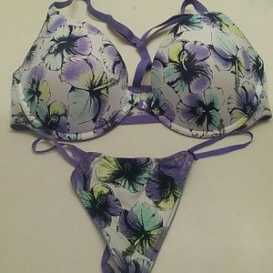 Victoria's secret pink 36d bra  + matching vstring