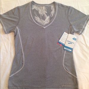 BROOKS Women's Semi-Fitted V-Neck, Heather Grey