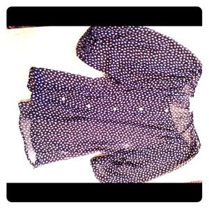 Christi Carol navy blouse