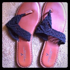 American eagle crochet sandal