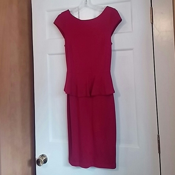 Red Peplum Dress
