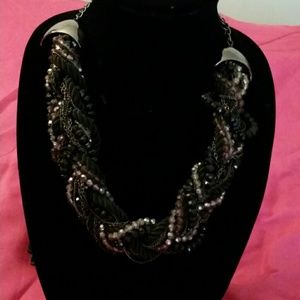 Chunky black necklace