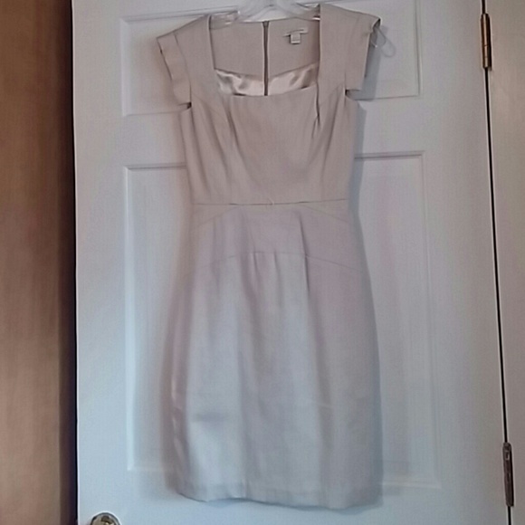 Boston Proper Tan Dress