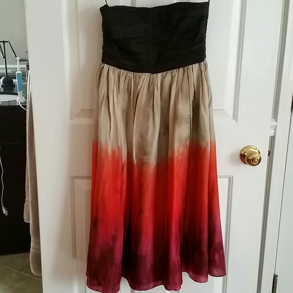 REDUCED Zara Strapless tie dye dress