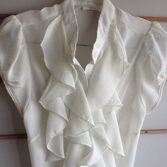 Cream ruffles top for @kristielizabeth