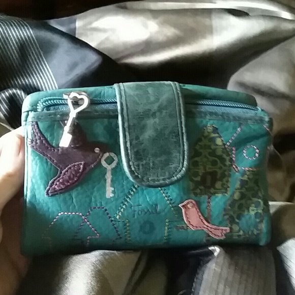 Geunine leather fossil wallet