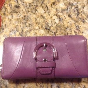 Coach zip around wallet