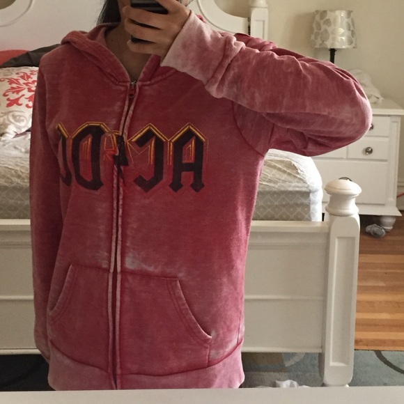 ACDC acid wash red sweater