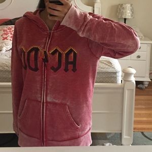ACDC acid wash red sweater