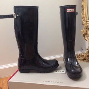 Hunter Boots / Adjustable Gloss Rain Boots