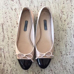 Nude Prada Ballet Slipper