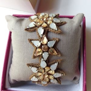 Suede & Crystal Star Bracelet