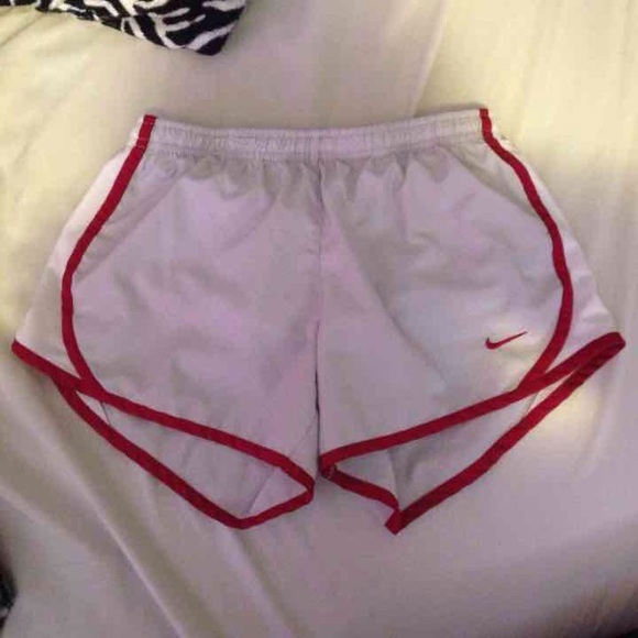 Light grey/maroon nike shorts