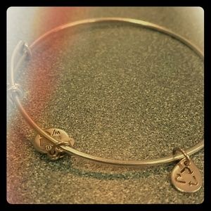 Silver Alex and Ani bangle - missing charm