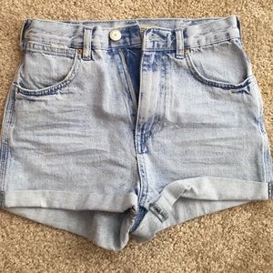 Topshop Moto Rose High waisted shorts