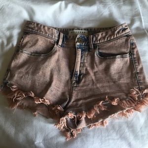 High rise short shorts